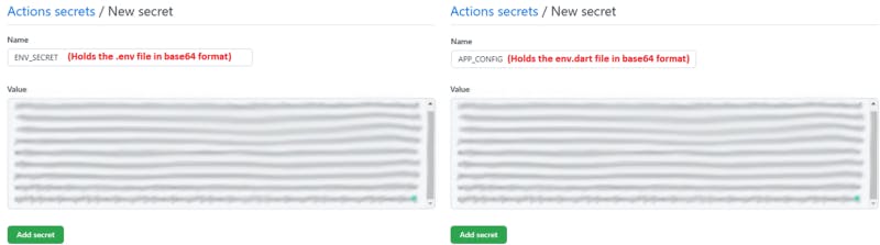Adding Encrypted Files as GitHub Action Secrets.